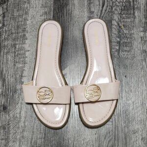 bebe Leone Flat Sandals Blush Pink - 10